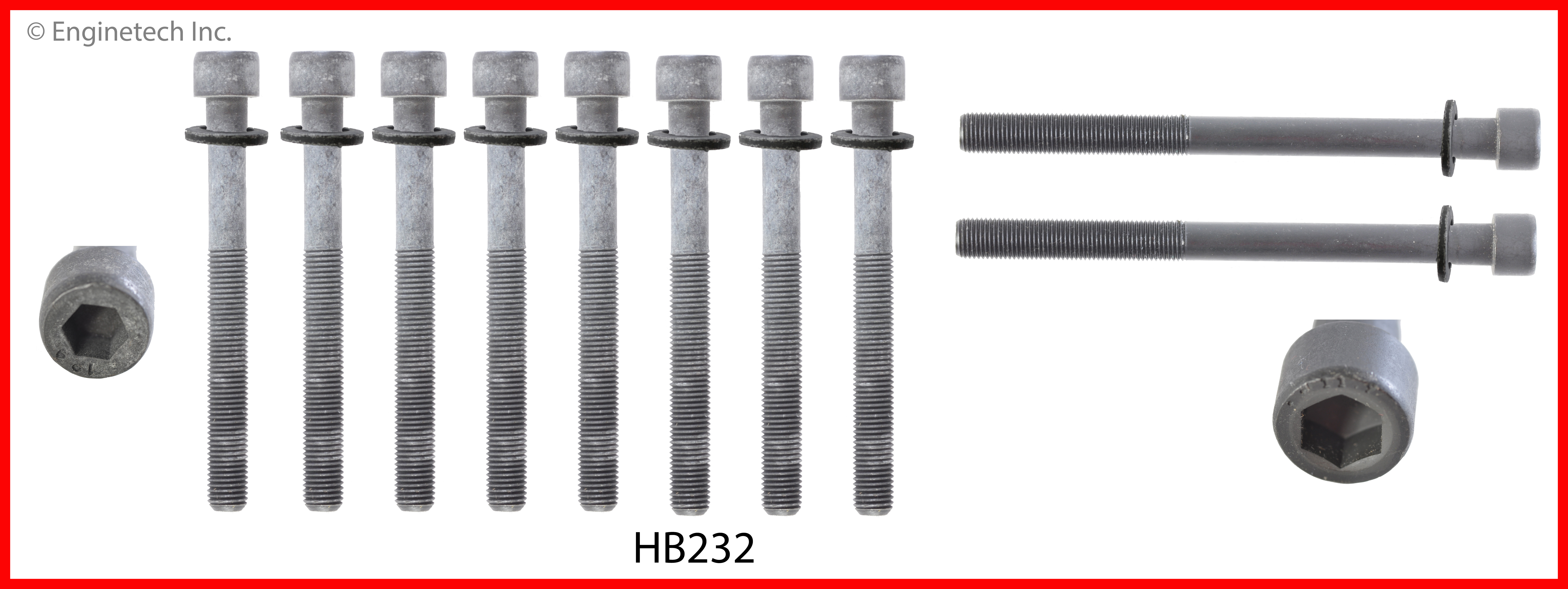 Engine Cylinder Head Bolt Set