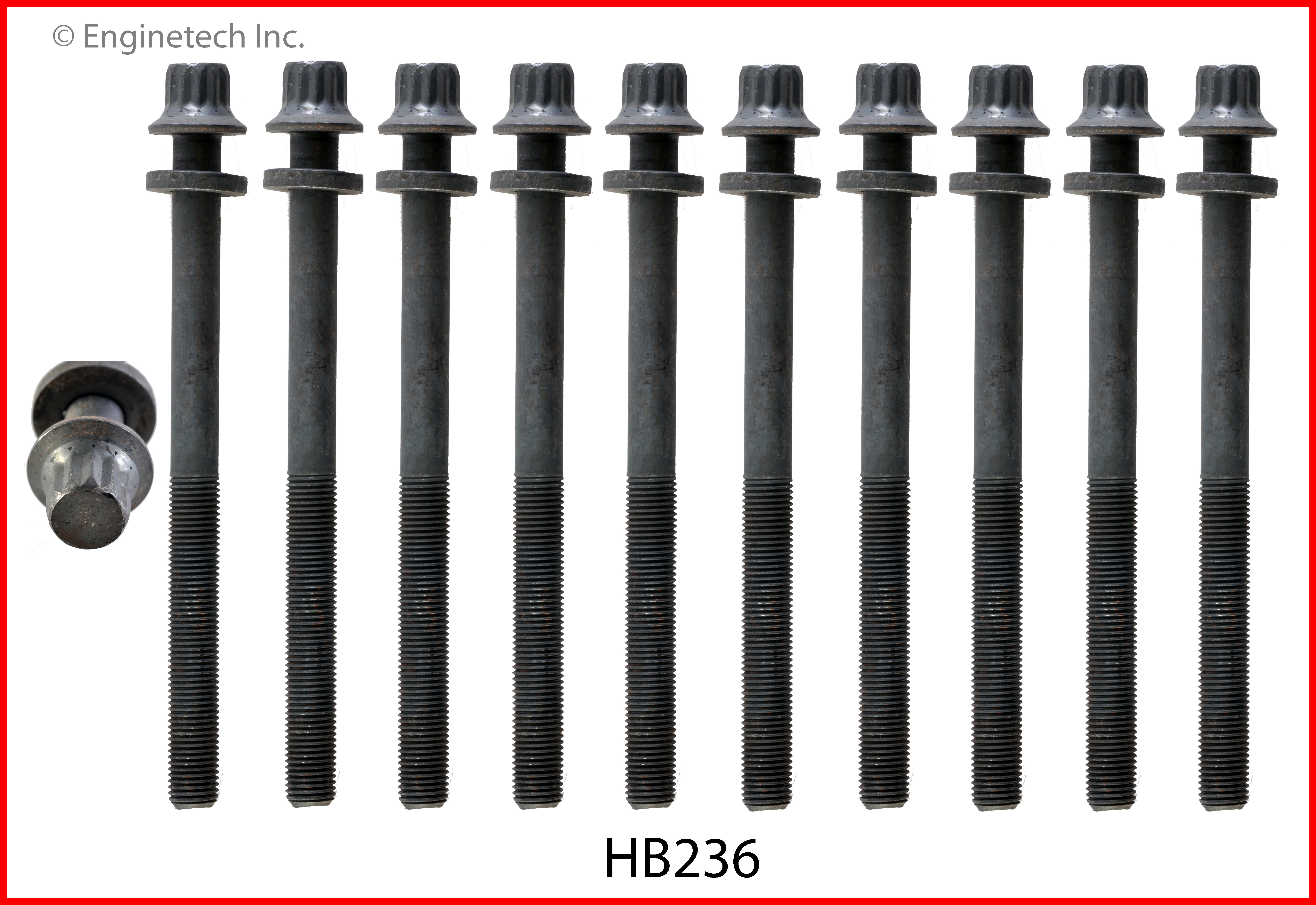 Engine Cylinder Head Bolt Set