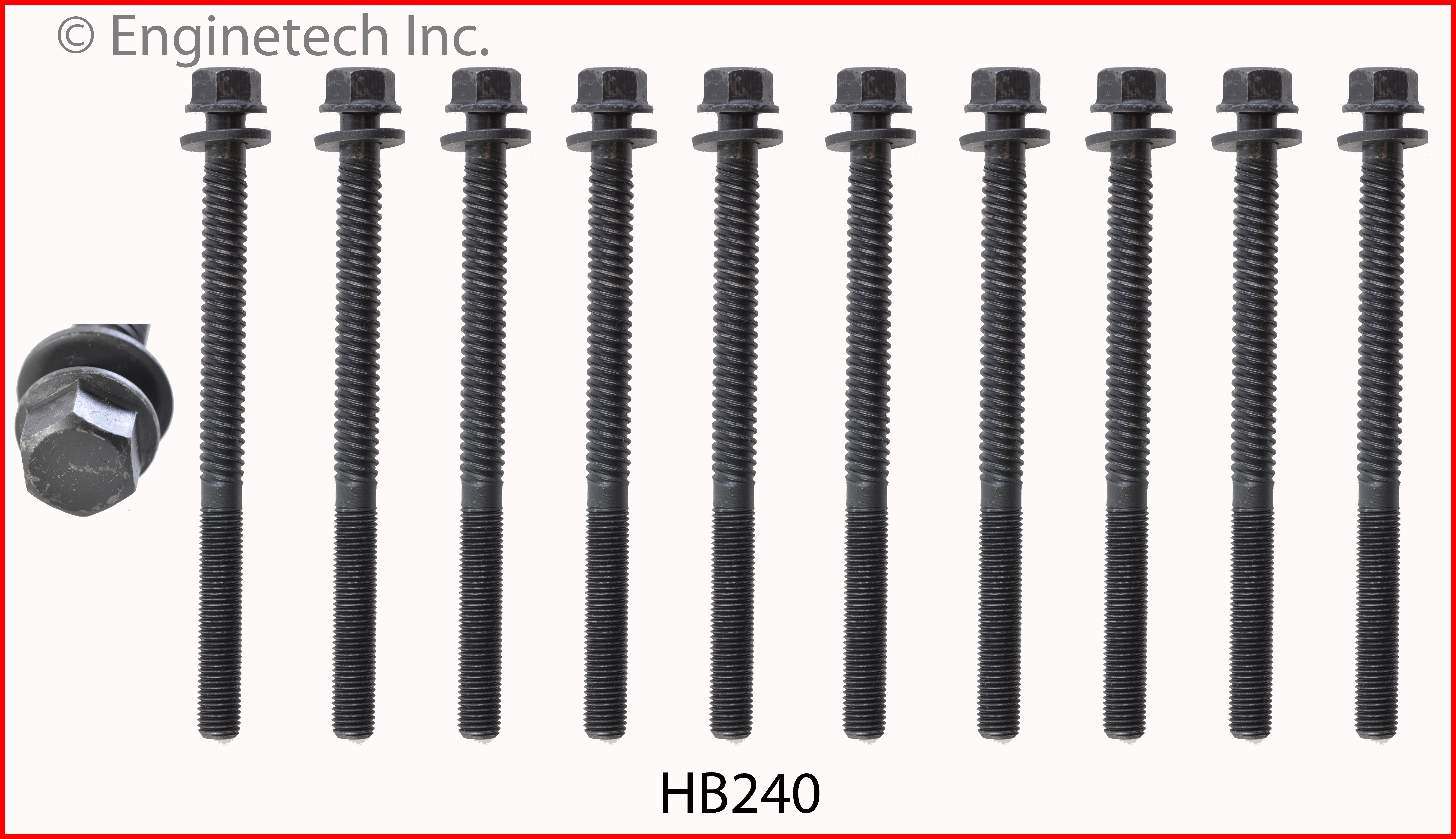 Engine Cylinder Head Bolt Set