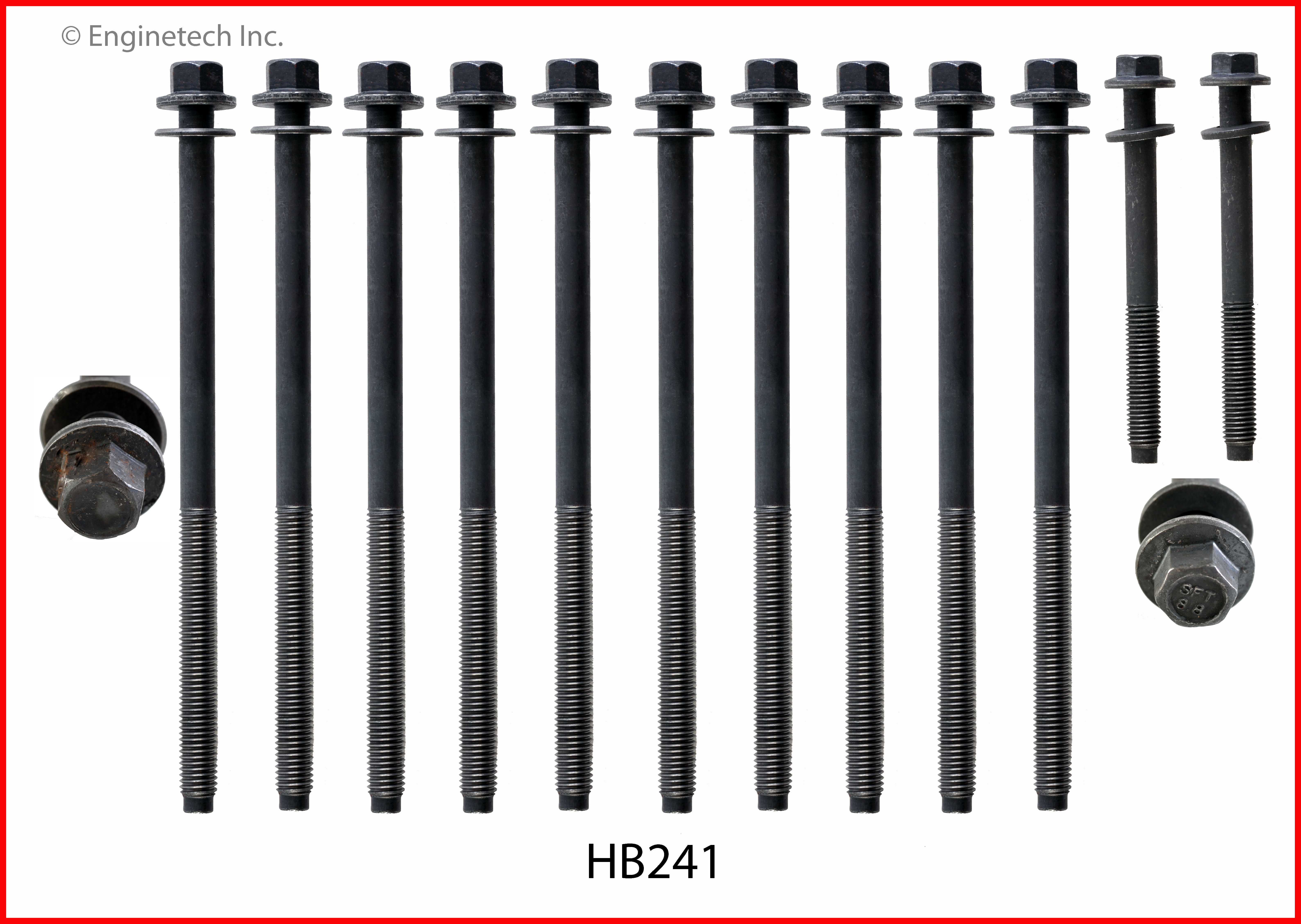 Engine Cylinder Head Bolt Set