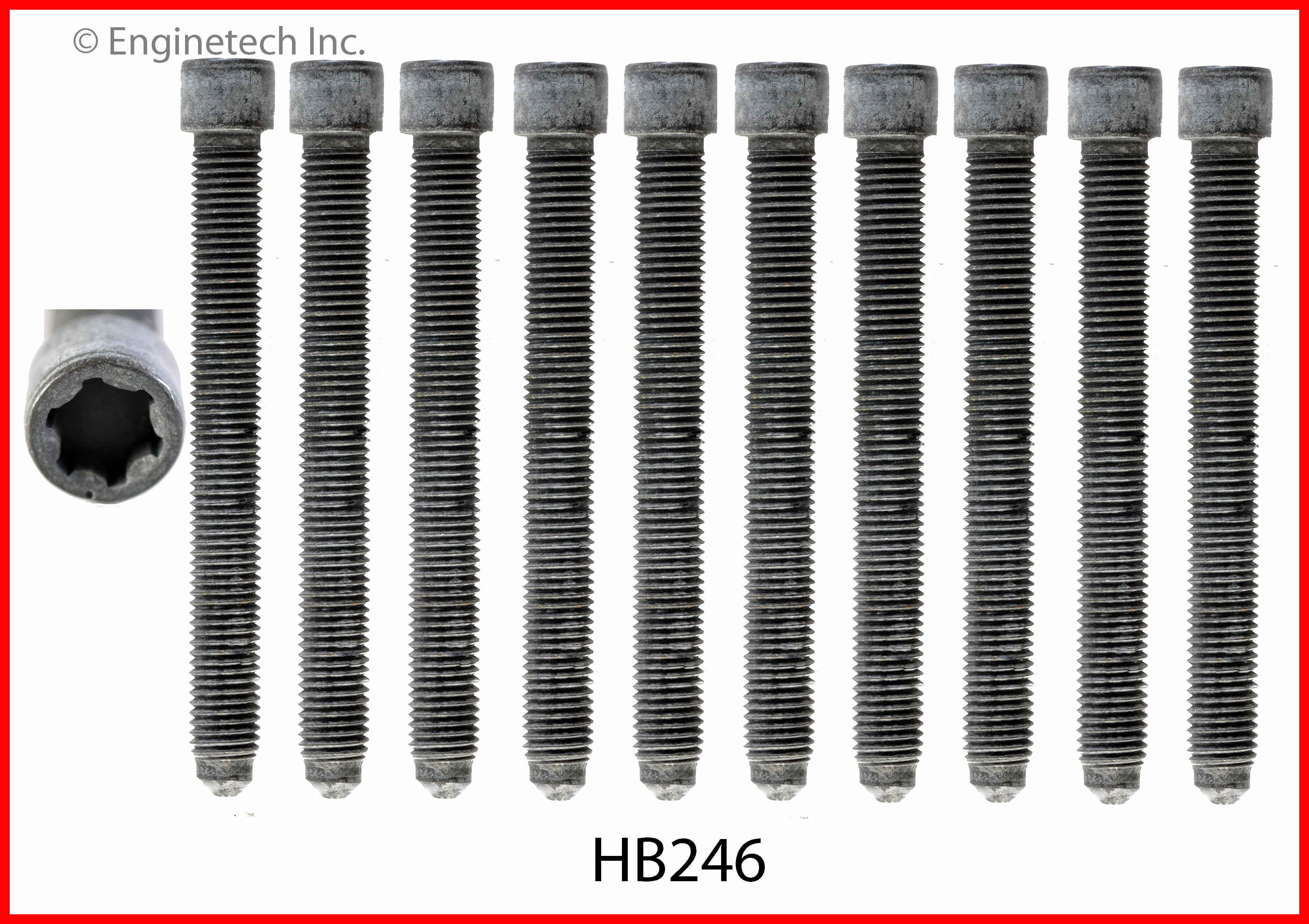 Engine Cylinder Head Bolt Set