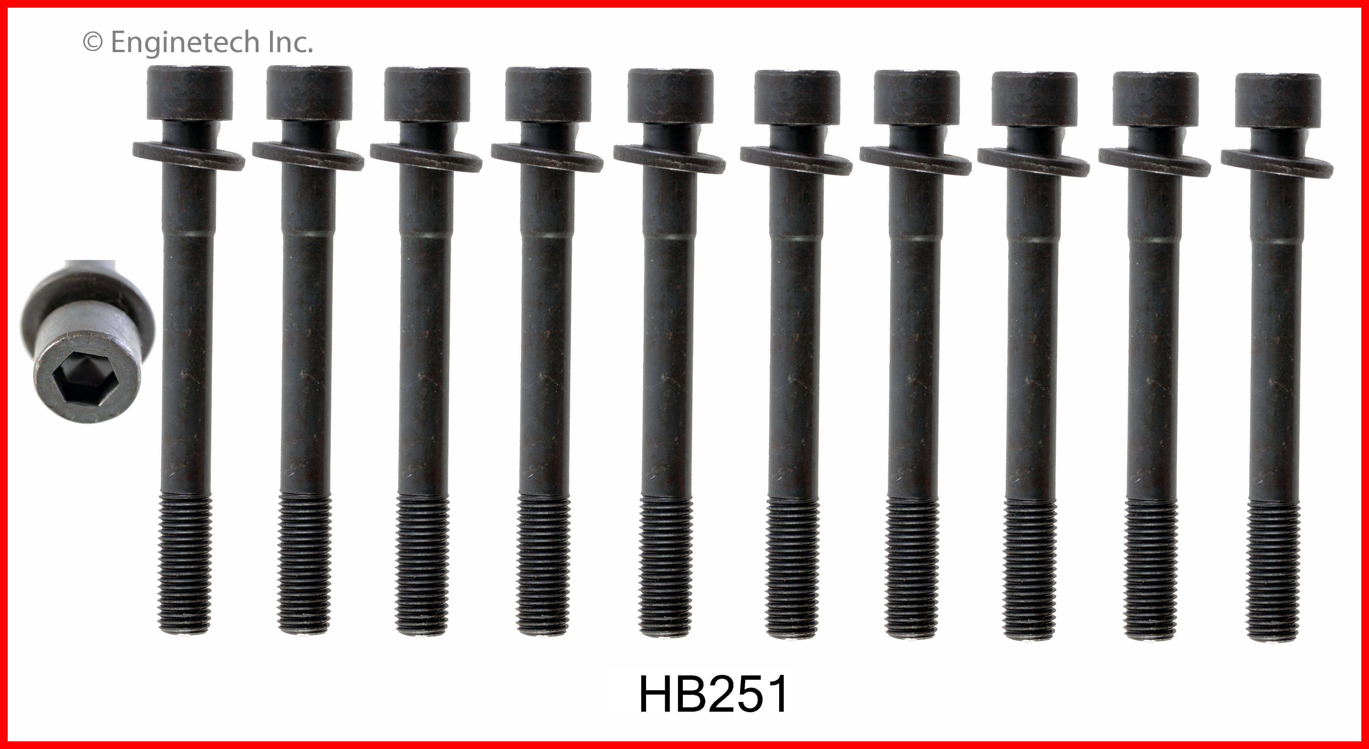 Engine Cylinder Head Bolt Set