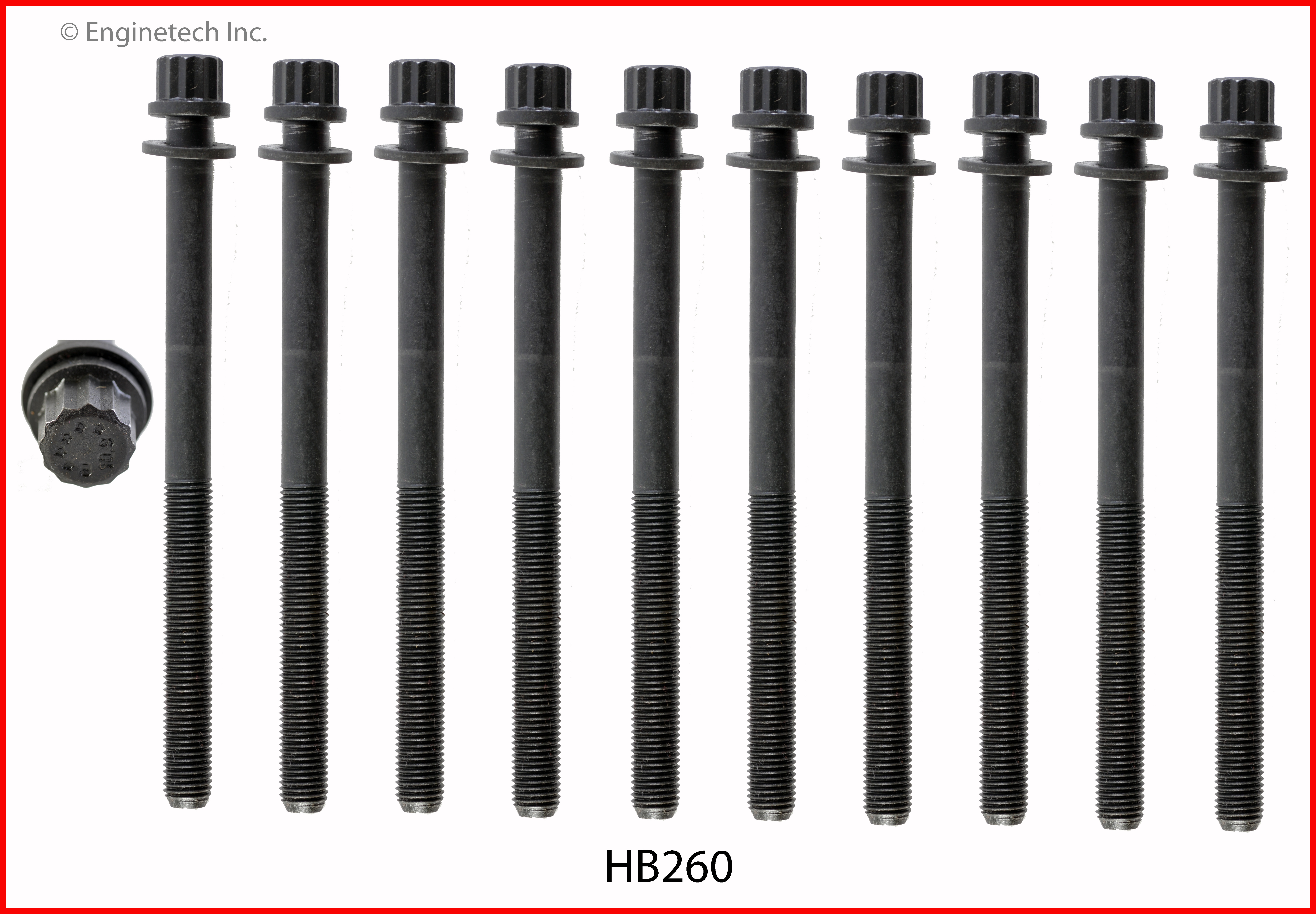 Engine Cylinder Head Bolt Set