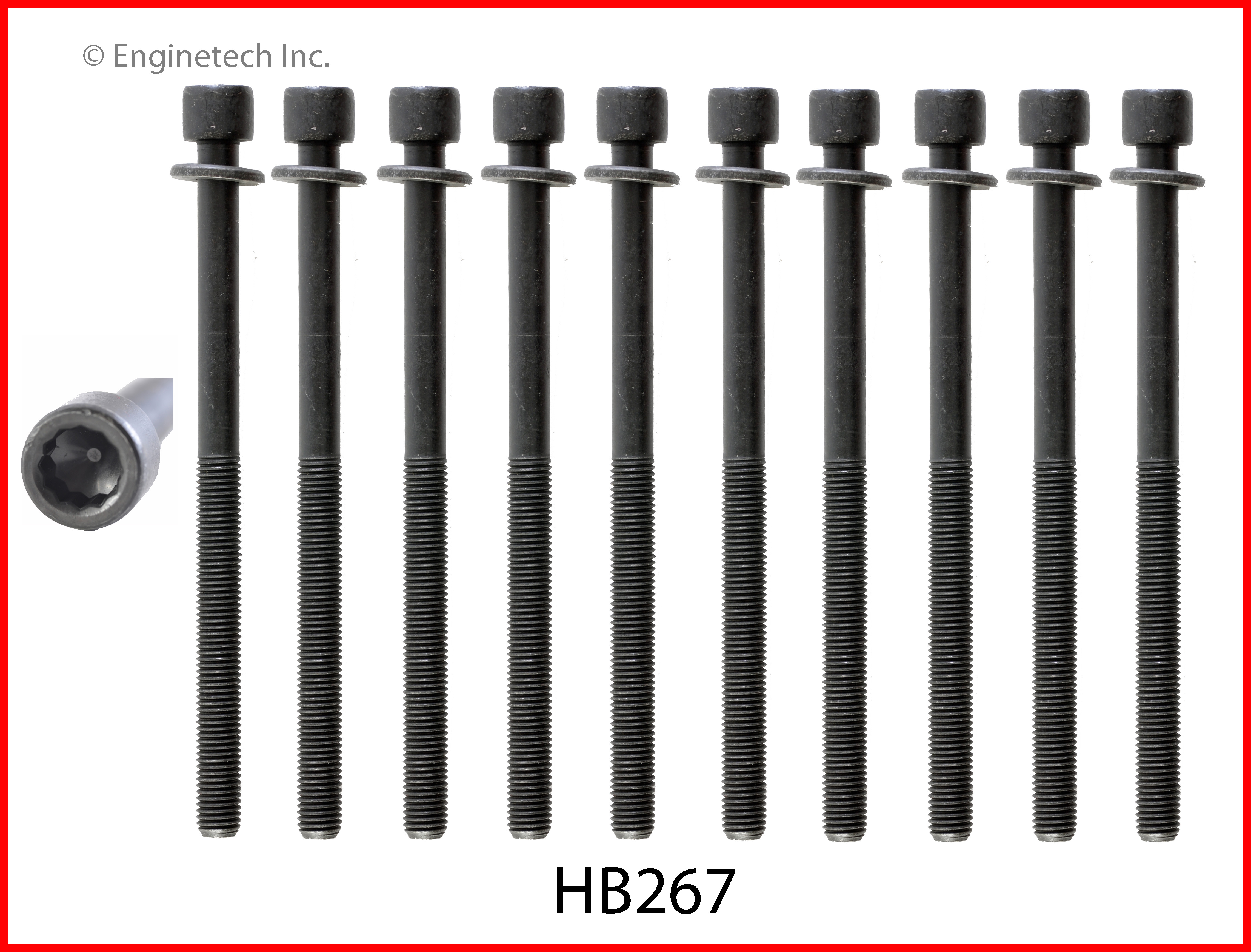 Engine Cylinder Head Bolt Set