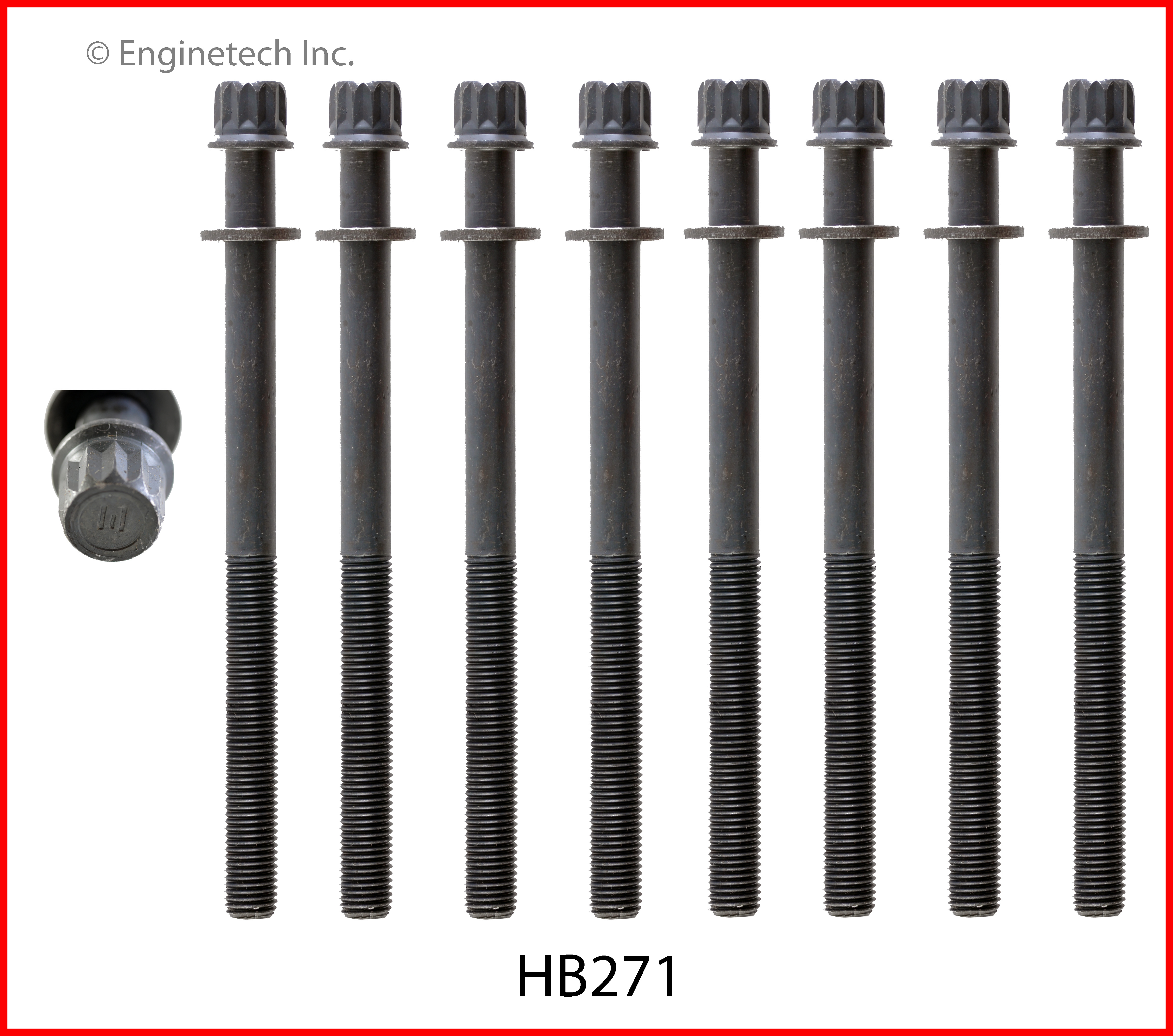 Engine Cylinder Head Bolt Set