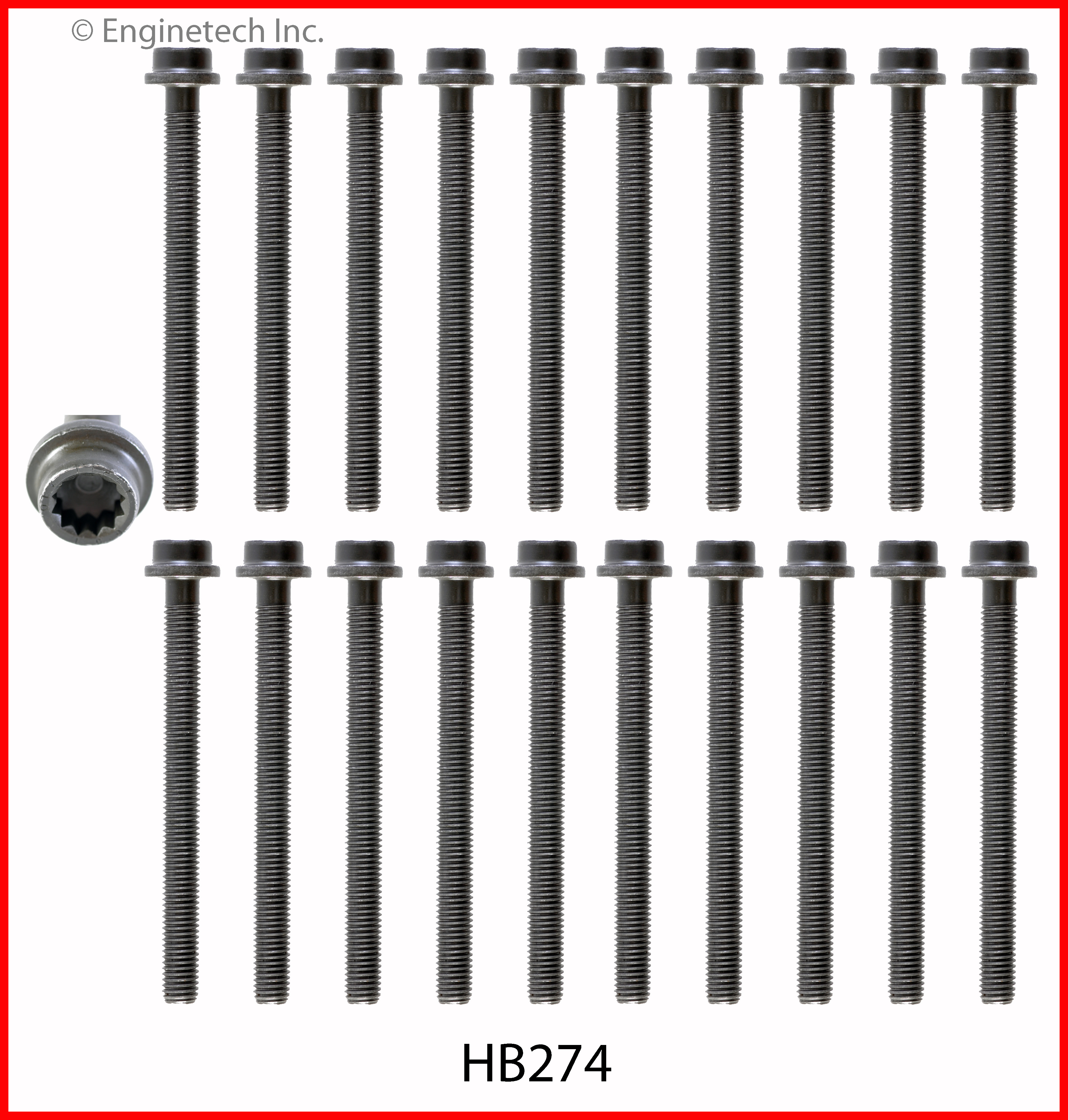 Engine Cylinder Head Bolt Set