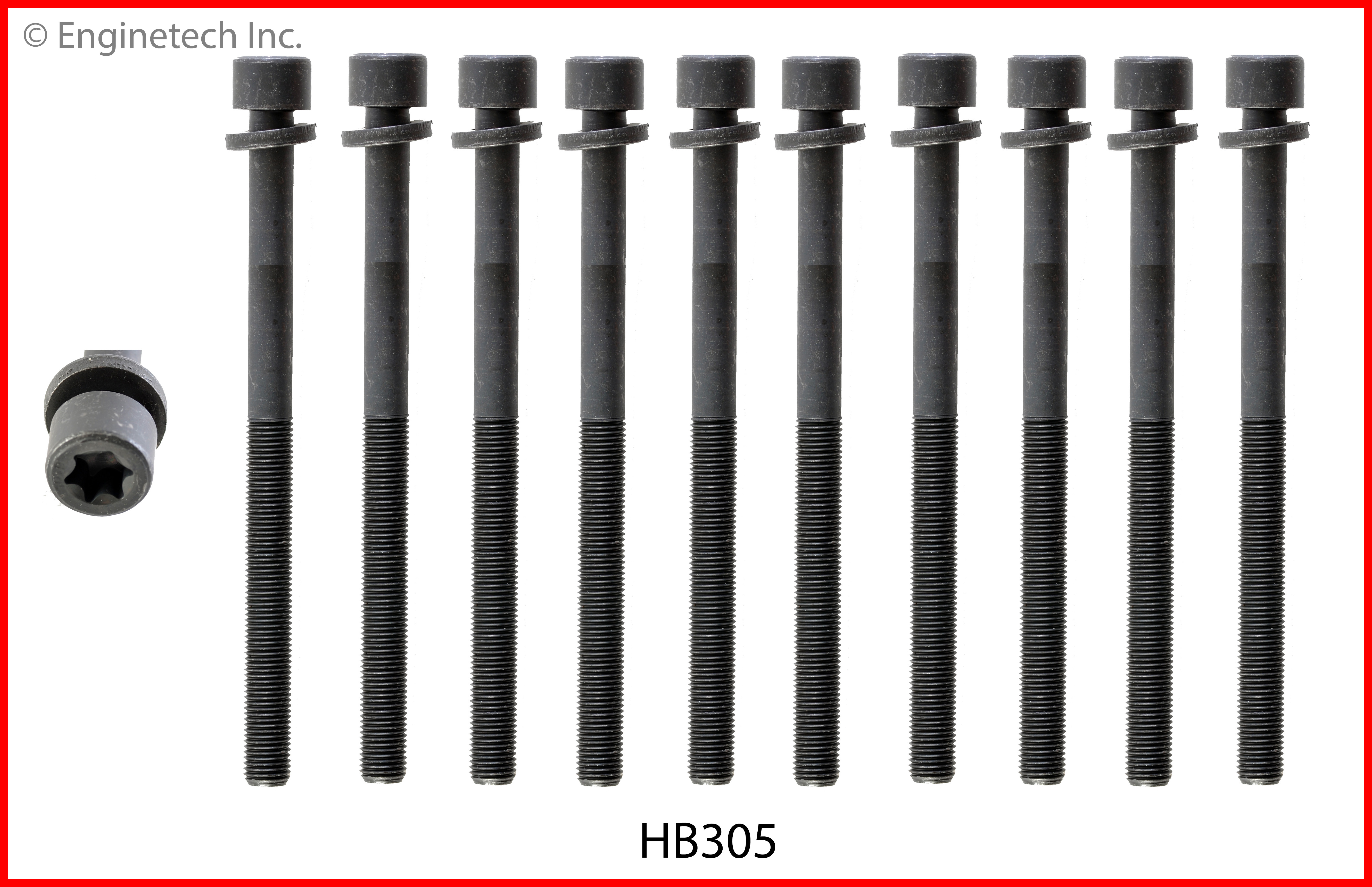 Engine Cylinder Head Bolt Set