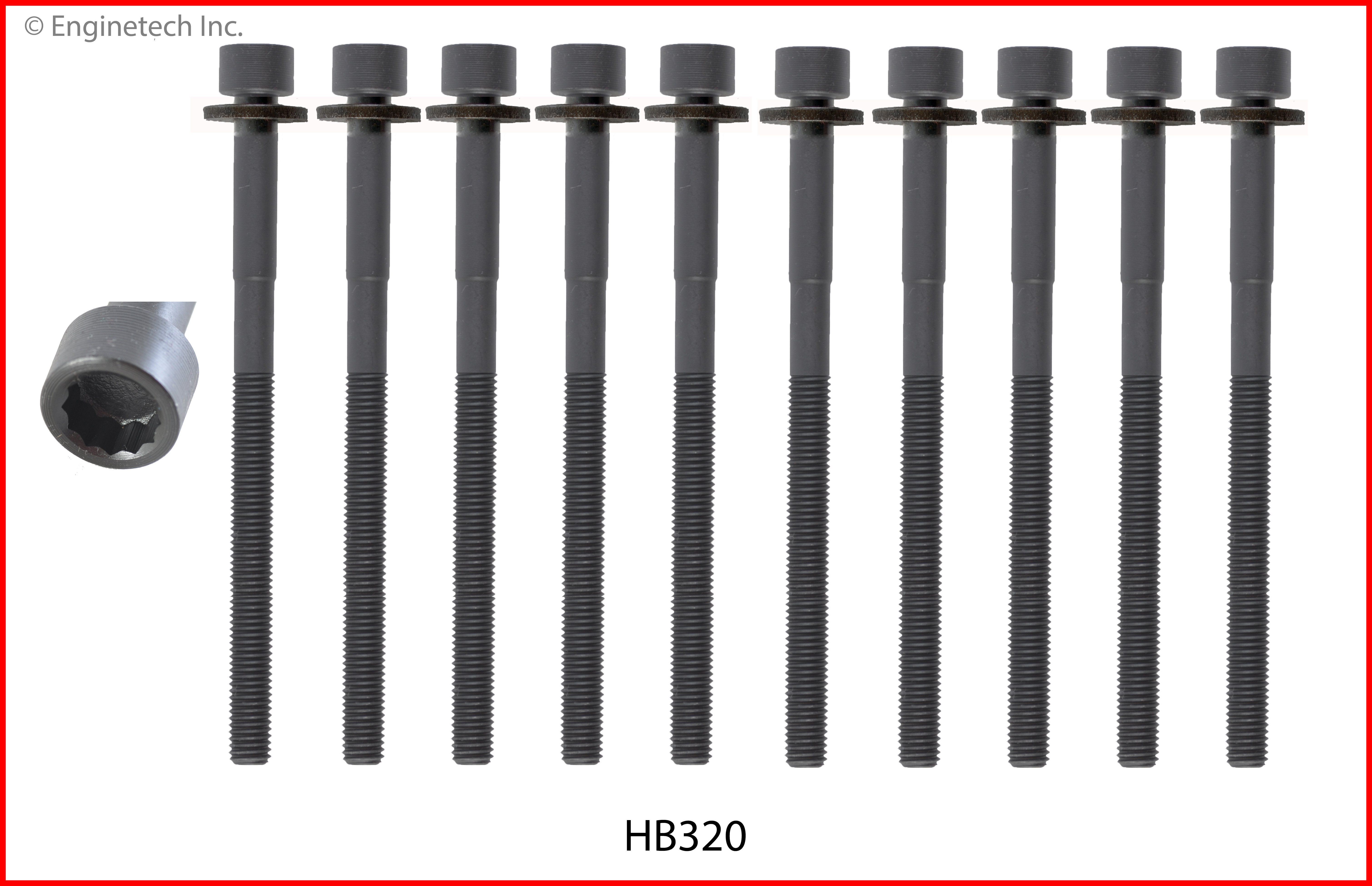 Engine Cylinder Head Bolt Set