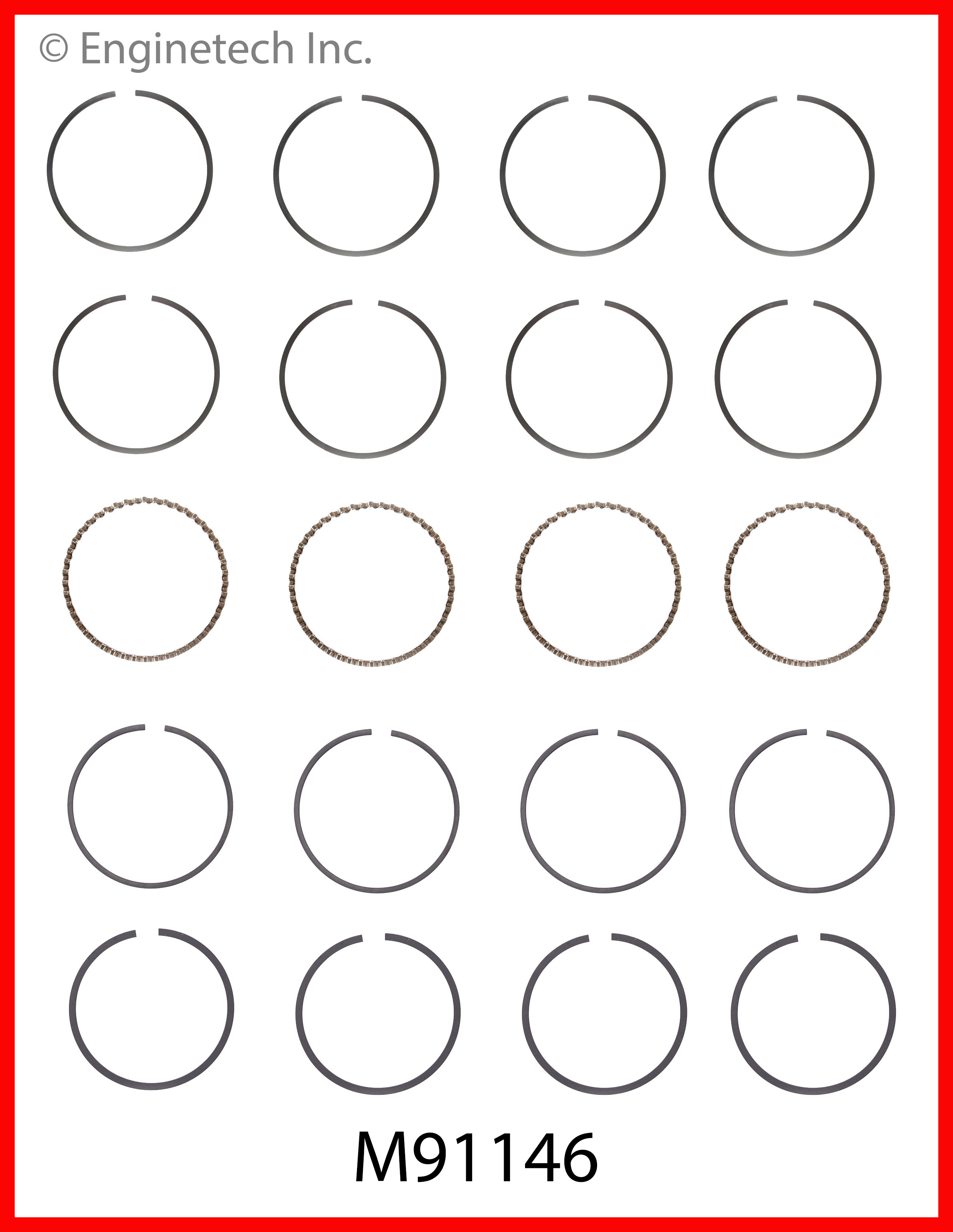 Engine Piston Ring Set