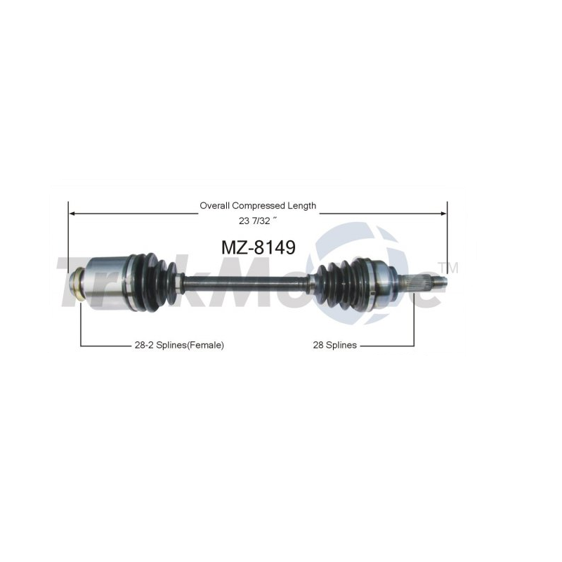 Front Right Cv Axle Shaft MZ8151