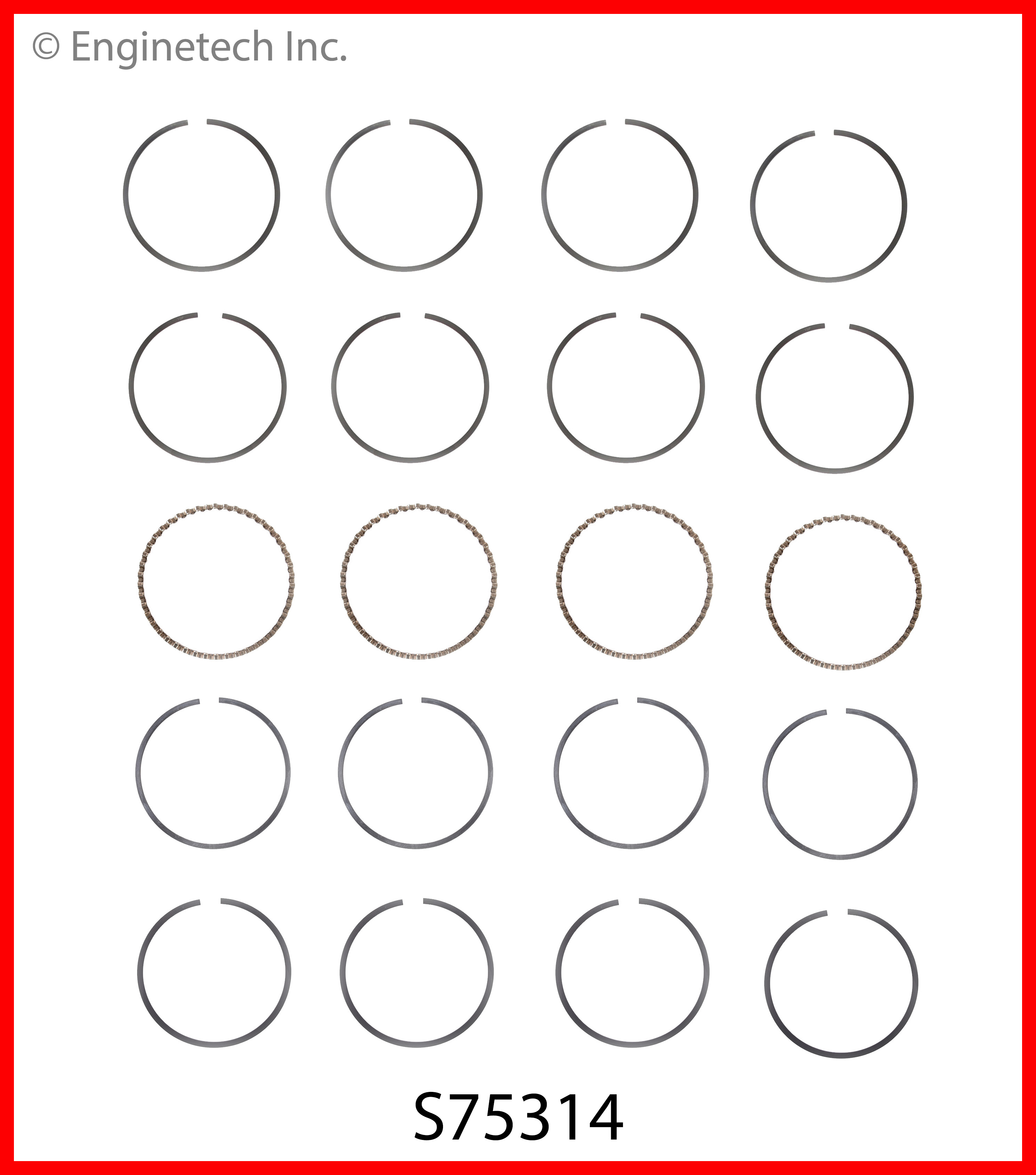 Engine Piston Ring Set