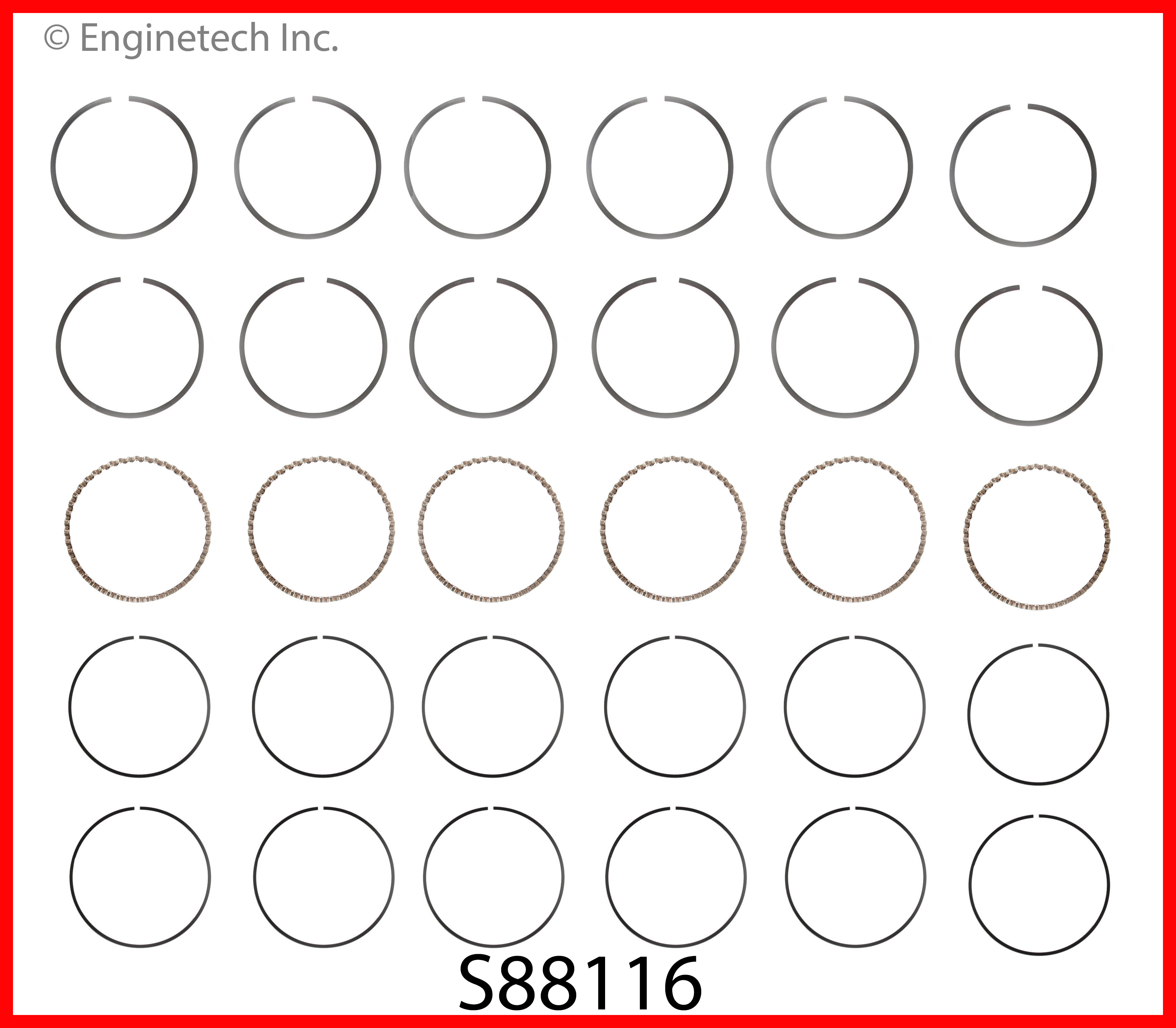 Engine Piston Ring Set