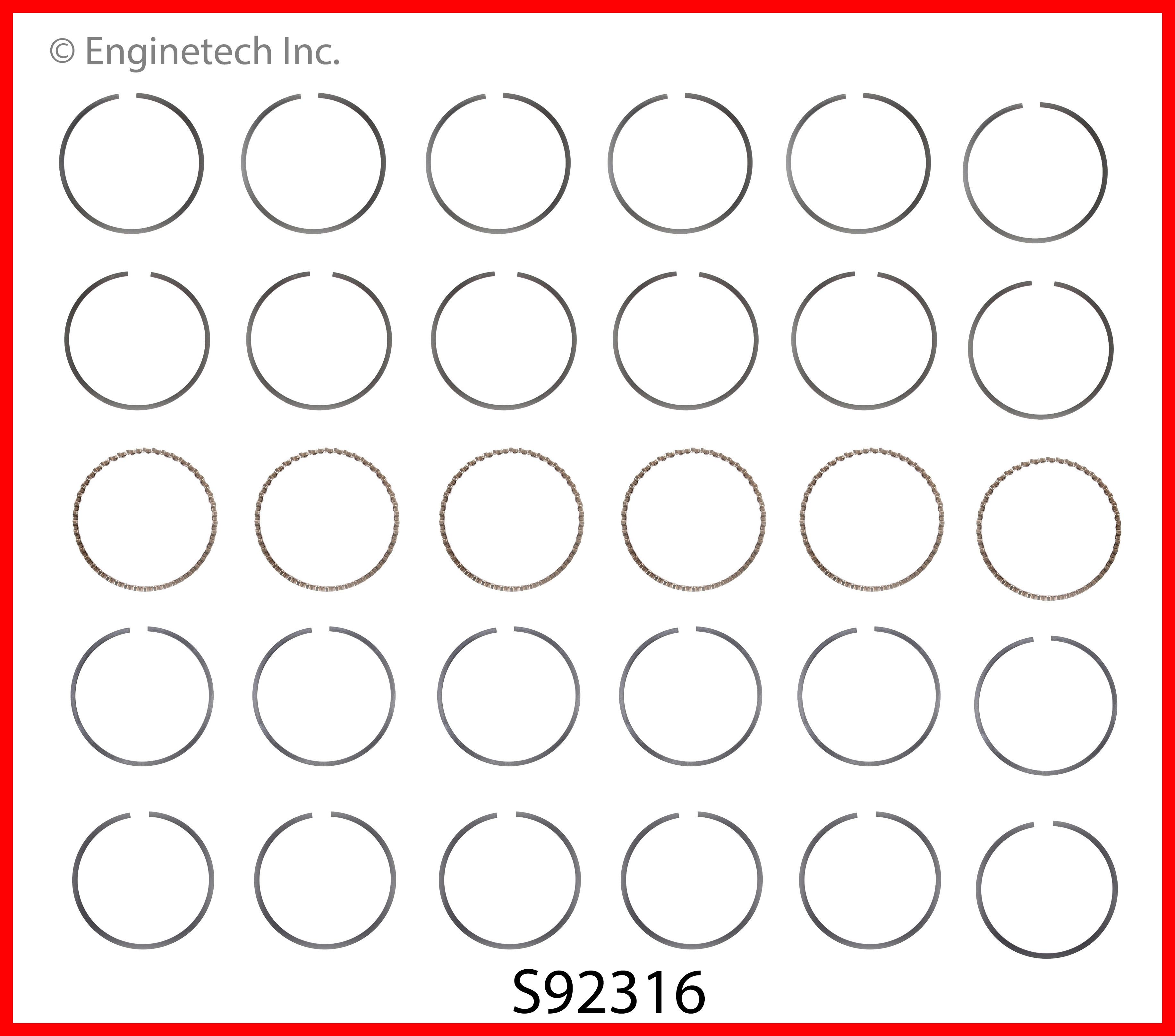 Engine Piston Ring Set