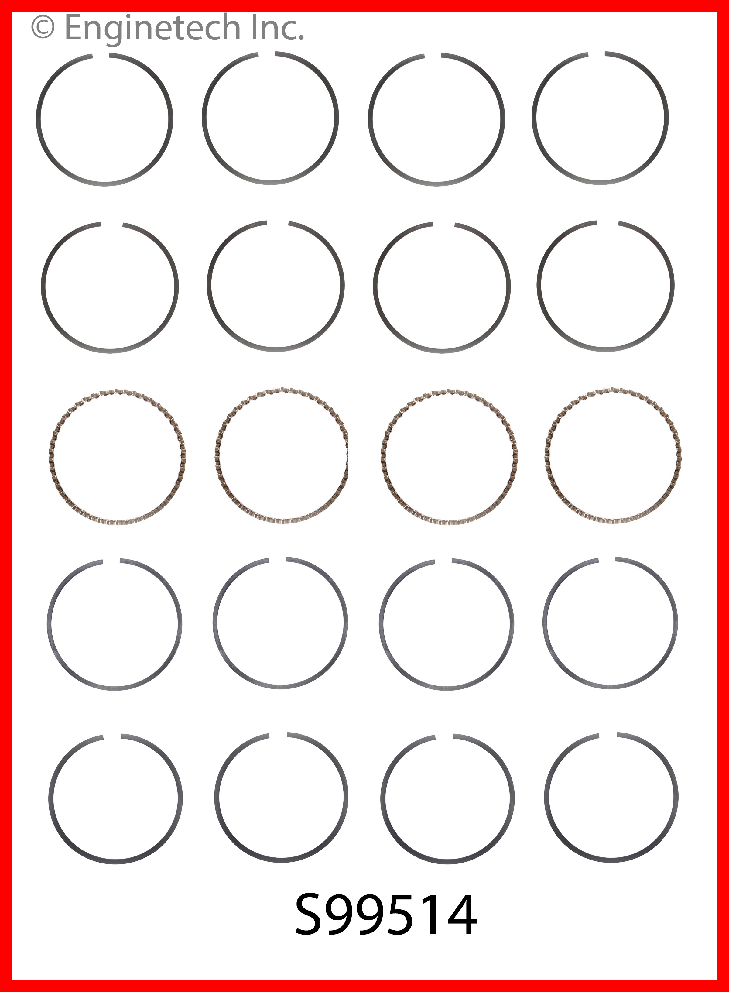 Engine Piston Ring Set